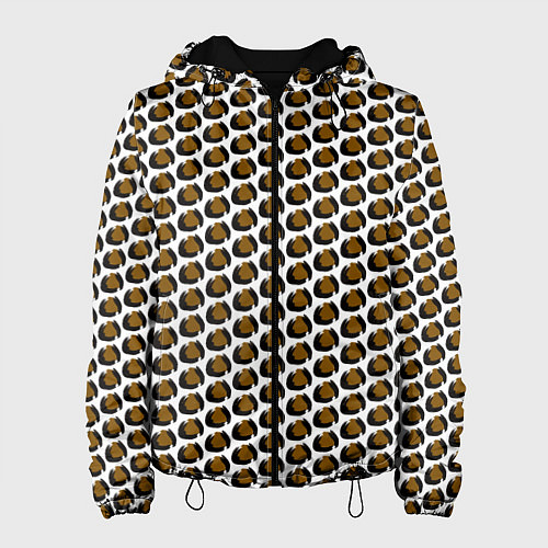 Женская куртка Паттерн пятнышки / 3D-Черный – фото 1