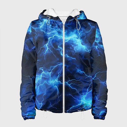 Женская куртка Элементаль энергии текстура / 3D-Белый – фото 1