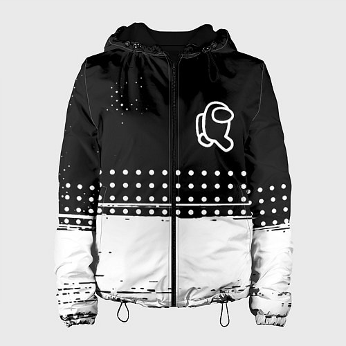 Женская куртка Among us геометрия / 3D-Черный – фото 1