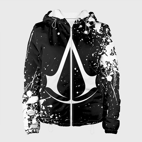 Женская куртка White logo of assasin / 3D-Белый – фото 1