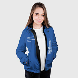 Куртка с капюшоном женская Сургут 430 лет, цвет: 3D-черный — фото 2