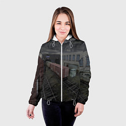 Куртка с капюшоном женская Counter Strike 1 6 de train, цвет: 3D-белый — фото 2