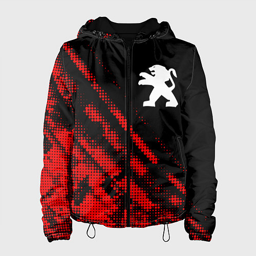 Женская куртка Peugeot sport grunge / 3D-Черный – фото 1