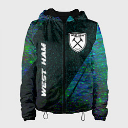 Женская куртка West Ham glitch blue