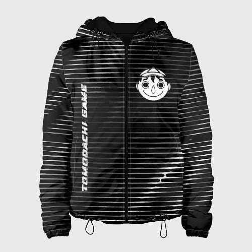 Женская куртка Tomodachi Game metal anime lines / 3D-Черный – фото 1