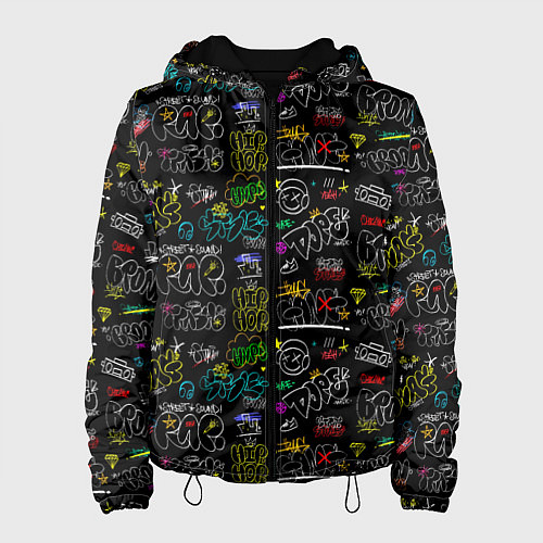 Женская куртка Rap hip hop / 3D-Черный – фото 1