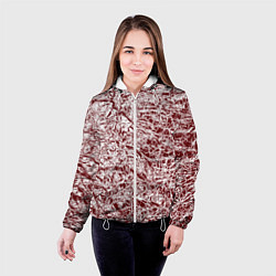 Куртка с капюшоном женская Линогравюра, цвет: 3D-белый — фото 2