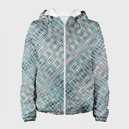 Женская куртка Светлый серо-голубой текстурированный / 3D-Белый – фото 1