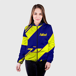 Куртка с капюшоном женская Fallout film geometry, цвет: 3D-черный — фото 2