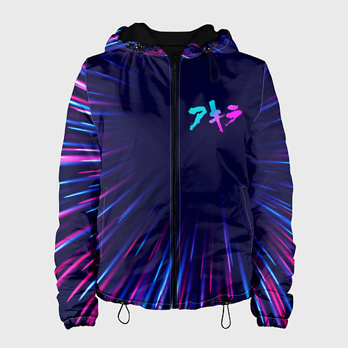 Женская куртка Akira neon blast lines / 3D-Черный – фото 1