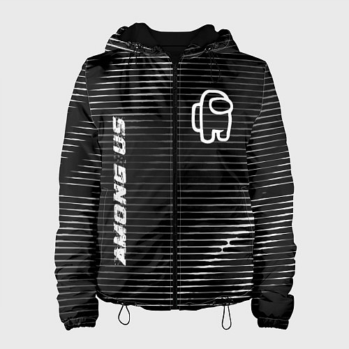 Женская куртка Among Us metal game lines / 3D-Черный – фото 1