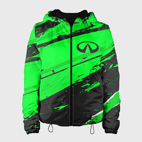 Женская куртка Infiniti sport green / 3D-Черный – фото 1