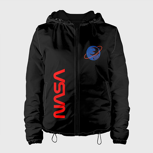 Женская куртка Nasa космический бренд / 3D-Черный – фото 1