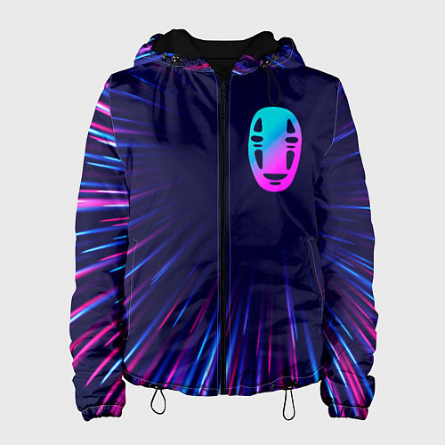 Женская куртка Spirited Away neon blast lines / 3D-Черный – фото 1