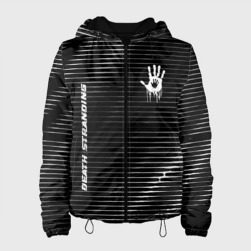 Женская куртка Death Stranding metal game lines / 3D-Черный – фото 1