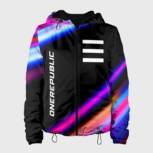 Женская куртка OneRepublic neon rock lights / 3D-Черный – фото 1