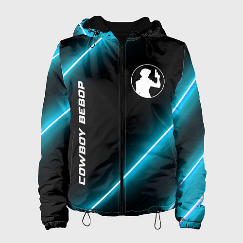 Женская куртка Cowboy Bebop неоновые лампы / 3D-Черный – фото 1