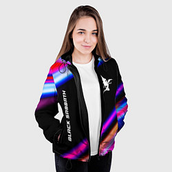 Куртка с капюшоном женская Black Sabbath neon rock lights, цвет: 3D-черный — фото 2