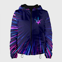 Куртка с капюшоном женская Code Geass neon blast lines, цвет: 3D-черный