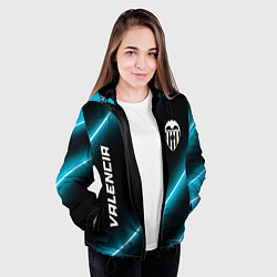 Куртка с капюшоном женская Valencia неоновые лампы, цвет: 3D-черный — фото 2