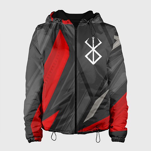 Женская куртка Berserk red lines / 3D-Черный – фото 1