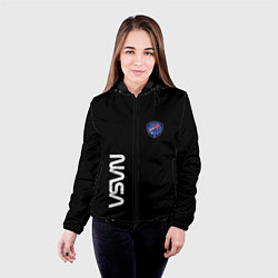 Куртка с капюшоном женская Nasa space steel, цвет: 3D-черный — фото 2