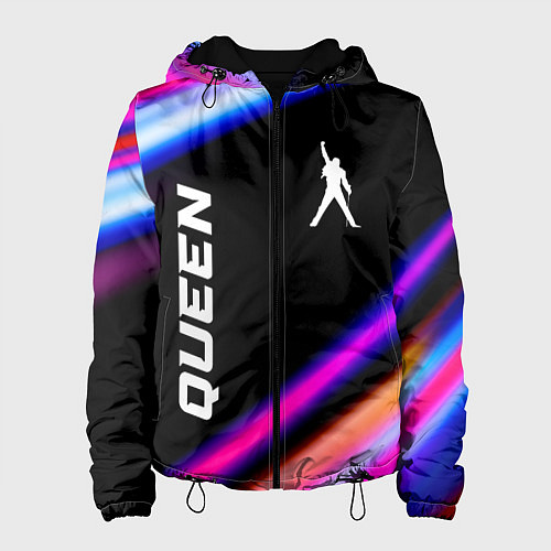 Женская куртка Queen neon rock lights / 3D-Черный – фото 1