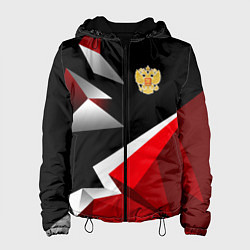 Женская куртка Russia uniform - красный и черный