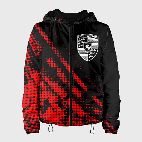 Женская куртка Porsche sport grunge / 3D-Черный – фото 1