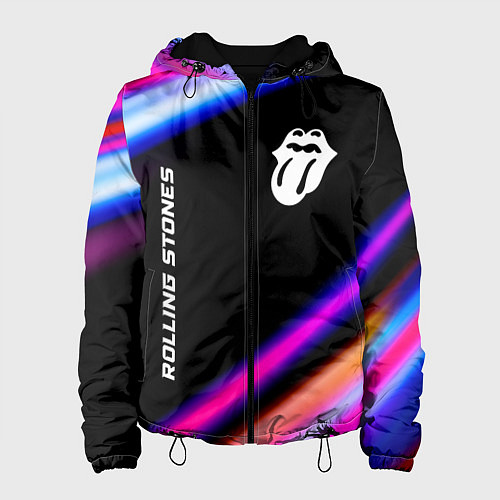 Женская куртка Rolling Stones neon rock lights / 3D-Черный – фото 1