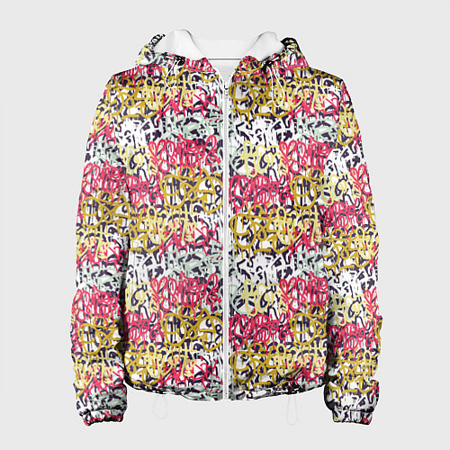 Женская куртка Граффити с узорами / 3D-Белый – фото 1