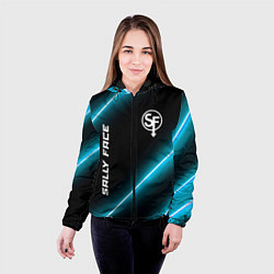 Куртка с капюшоном женская Sally Face неоновые лампы, цвет: 3D-черный — фото 2