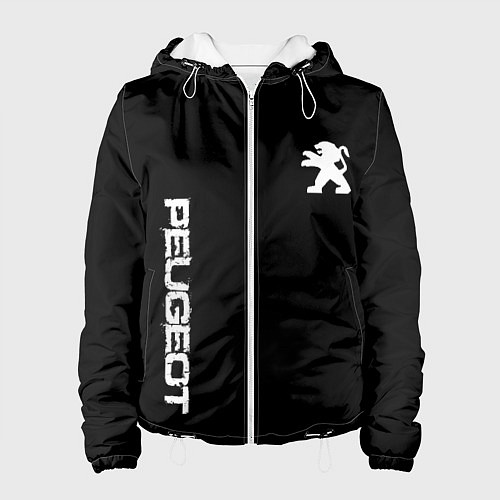 Женская куртка Peugeot logo white / 3D-Белый – фото 1