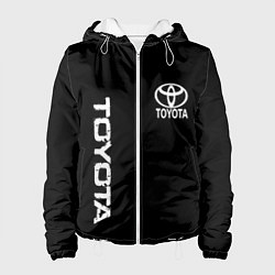 Женская куртка Toyota logo white steel