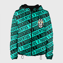 Женская куртка Juventus pattern logo steel