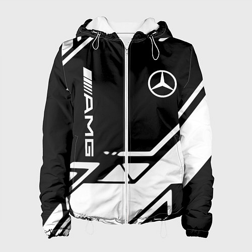 Женская куртка Mercedes bens geometry / 3D-Белый – фото 1