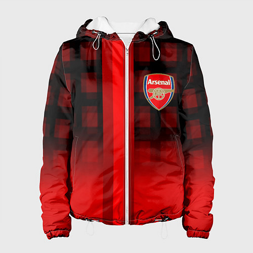 Женская куртка Arsenal fc sport geometry steel / 3D-Белый – фото 1