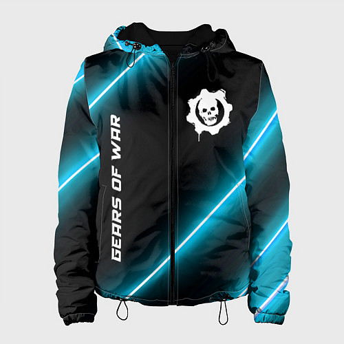 Женская куртка Gears of War неоновые лампы / 3D-Черный – фото 1