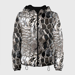 Женская куртка Серебряная кожа змеи