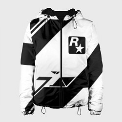 Куртка с капюшоном женская Rockstar game pattern, цвет: 3D-черный