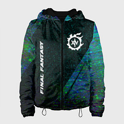 Женская куртка Final Fantasy glitch blue