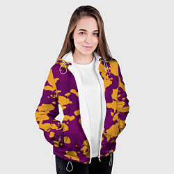 Куртка с капюшоном женская Песчанный камуфляж милитраи, цвет: 3D-белый — фото 2