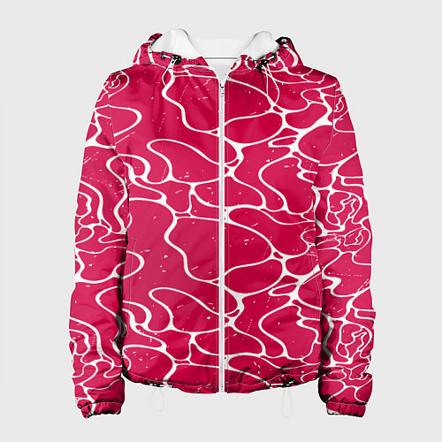 Женская куртка Яркий абстрактный паттерн для спорта / 3D-Белый – фото 1
