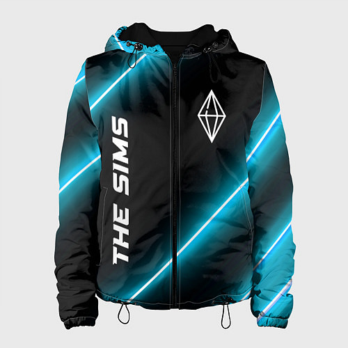 Женская куртка The Sims неоновые лампы / 3D-Черный – фото 1