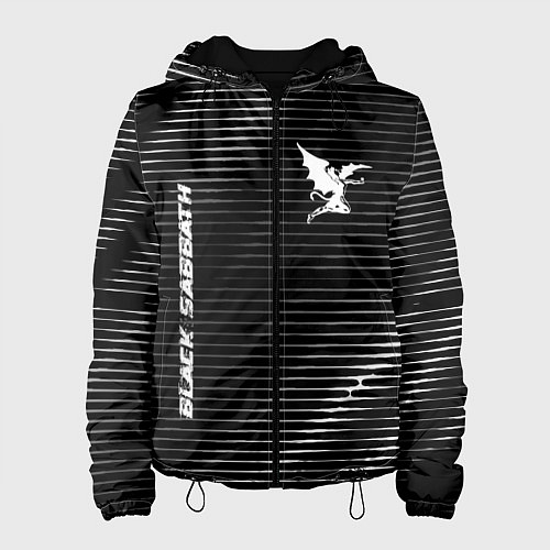 Женская куртка Black Sabbath metal rock lines / 3D-Черный – фото 1