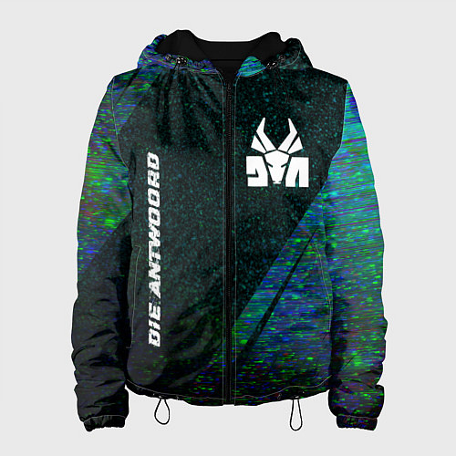 Женская куртка Die Antwoord glitch blue / 3D-Черный – фото 1