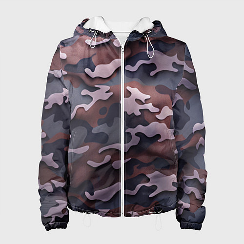 Женская куртка Камуфляж-грязь / 3D-Белый – фото 1