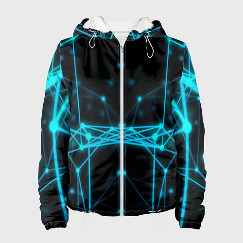 Женская куртка Синий плексус / 3D-Белый – фото 1