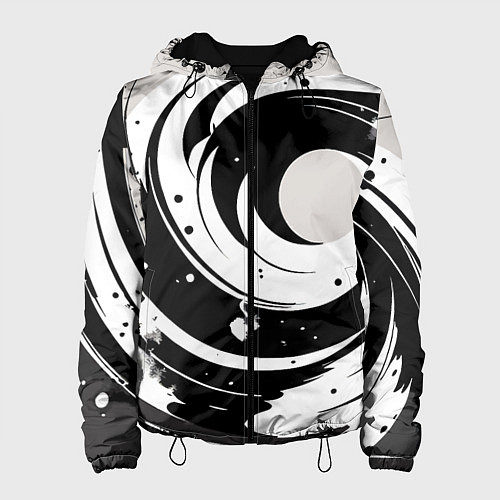 Женская куртка Экспрессивная абстракция - нейроарт / 3D-Черный – фото 1