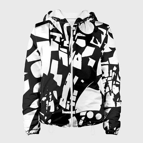Женская куртка Модная абстракция - нейроарт / 3D-Белый – фото 1